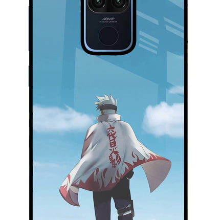 Kakashi Redmi Note 9 Glass Case Back Cover by Casekaro
