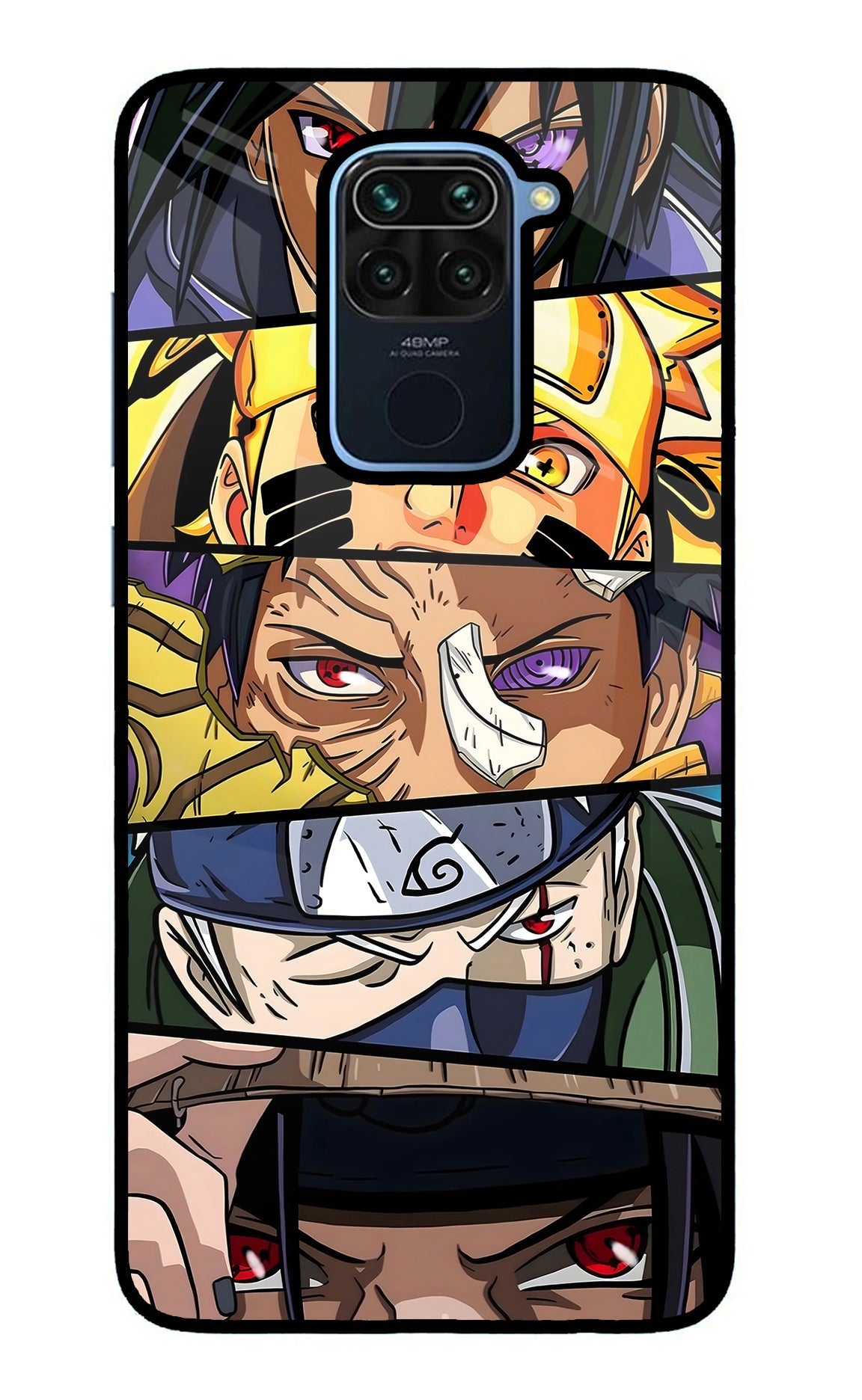 Naruto Character Redmi Note 9 Back Cover