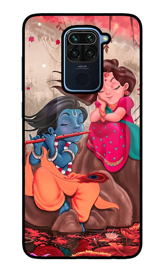 Radhe Krishna Redmi Note 9 Glass Case