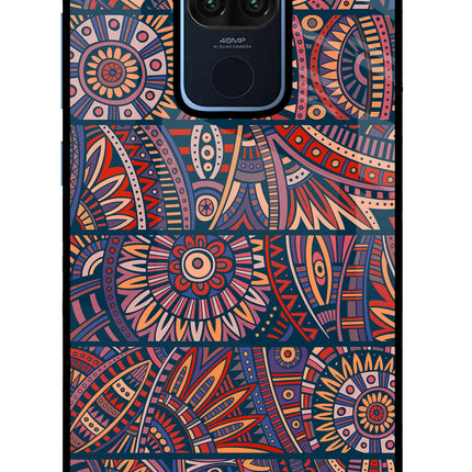 African Culture Design Redmi Note 9 Glass Case Back Cover by Casekaro