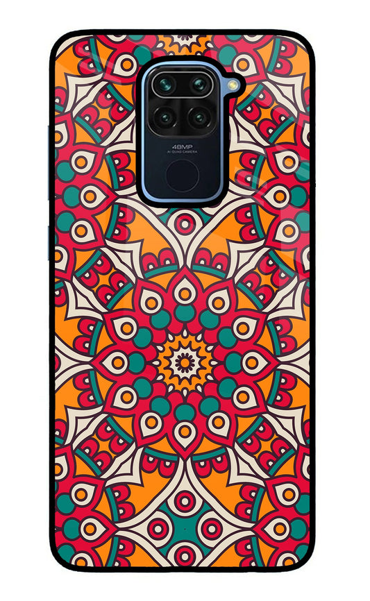 Mandala Art Redmi Note 9 Glass Case