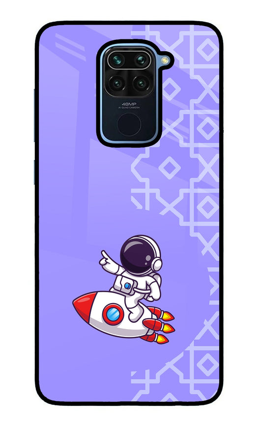 Cute Astronaut Redmi Note 9 Glass Case