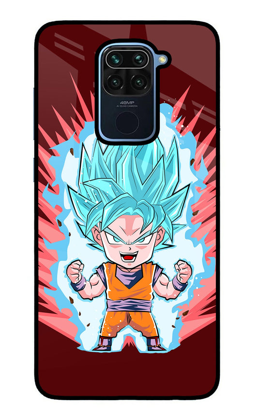 Goku Little Redmi Note 9 Glass Case