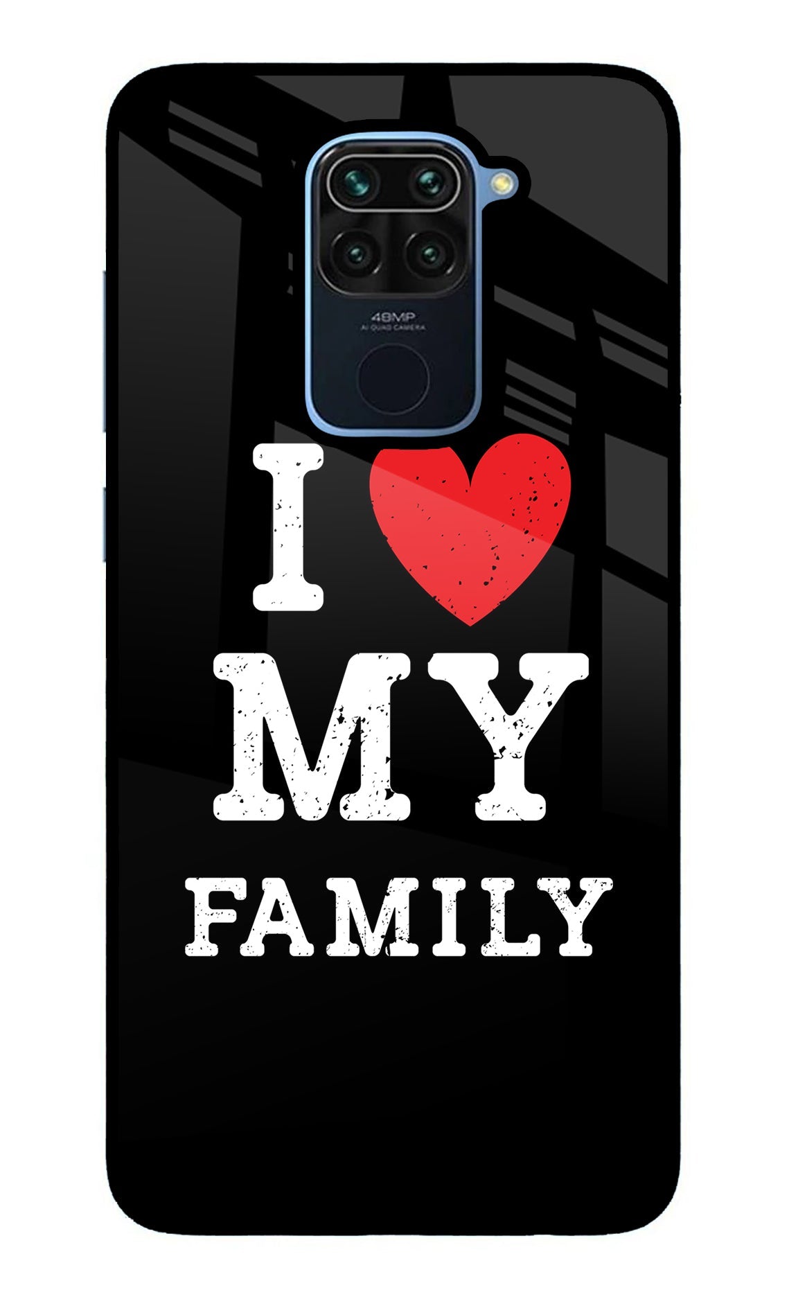 I Love My Family Redmi Note 9 Back Cover