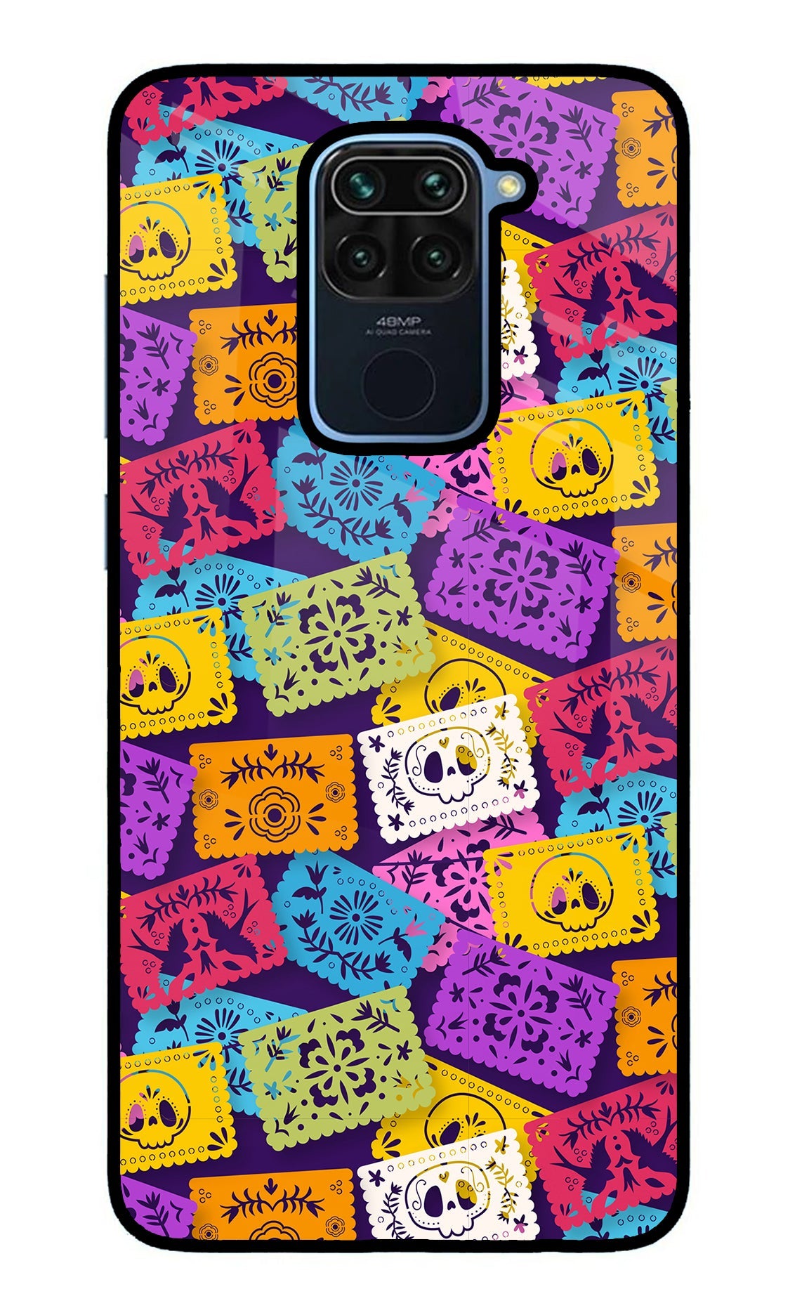 Mexican Pattern Redmi Note 9 Glass Case