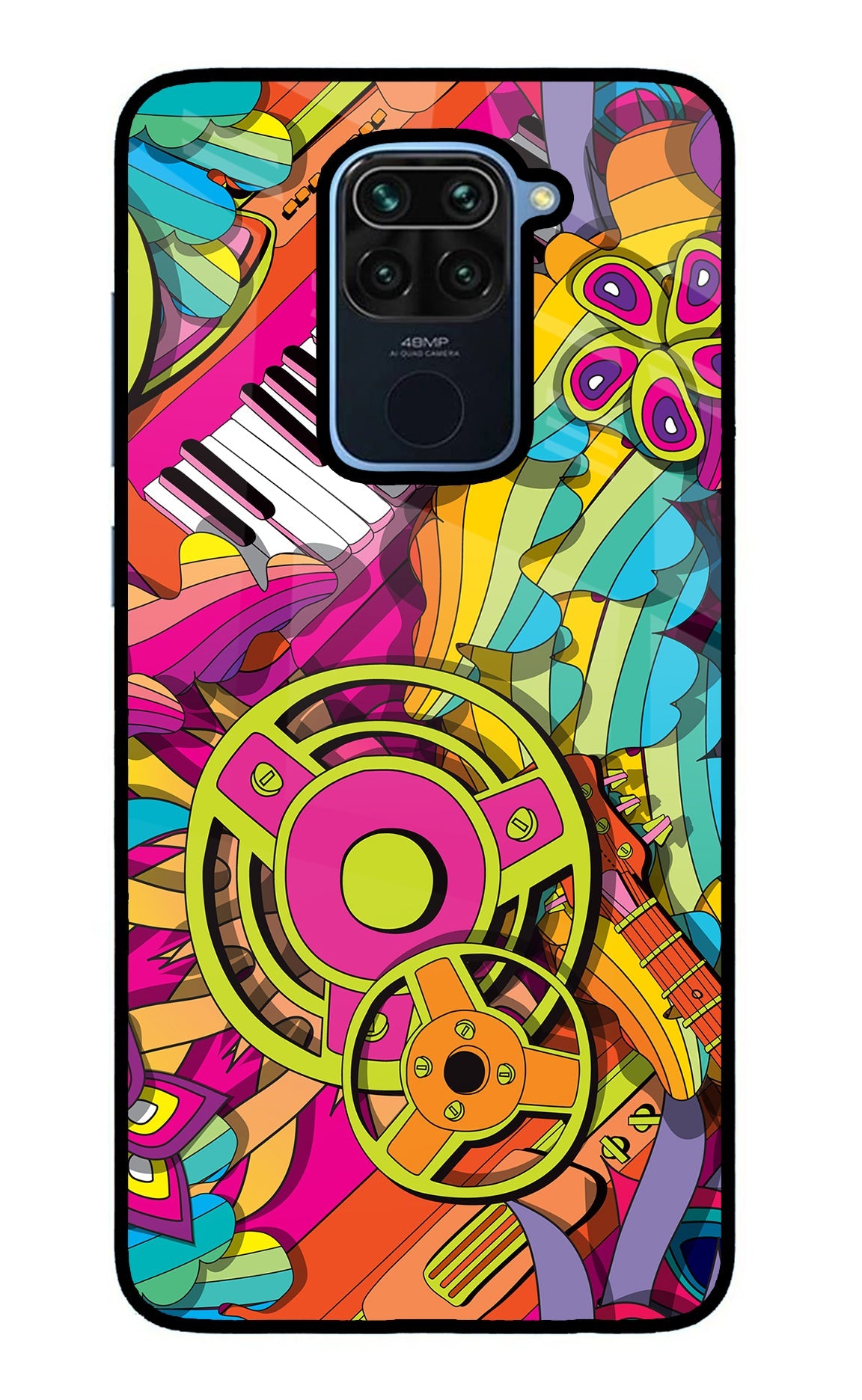 Music Doodle Redmi Note 9 Back Cover