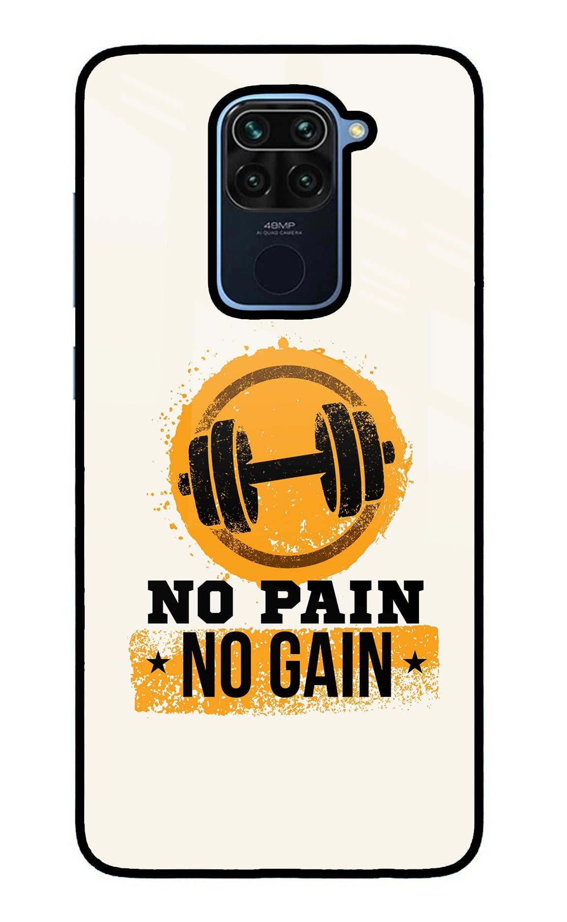 No Pain No Gain Redmi Note 9 Back Cover