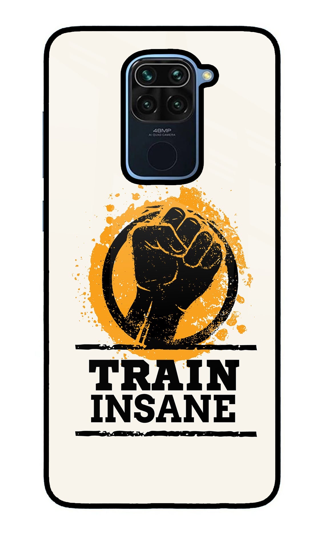 Train Insane Redmi Note 9 Glass Case