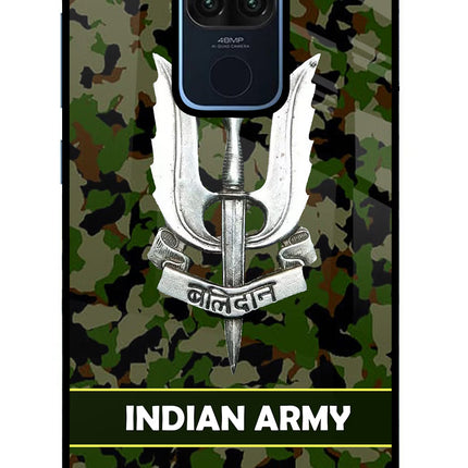Balidan Indian Logo Redmi Note 9 Glass Case Back Cover by Casekaro