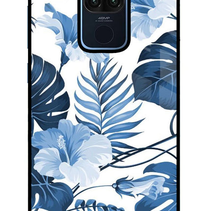 Fabric Art Redmi Note 9 Glass Case Back Cover by Casekaro