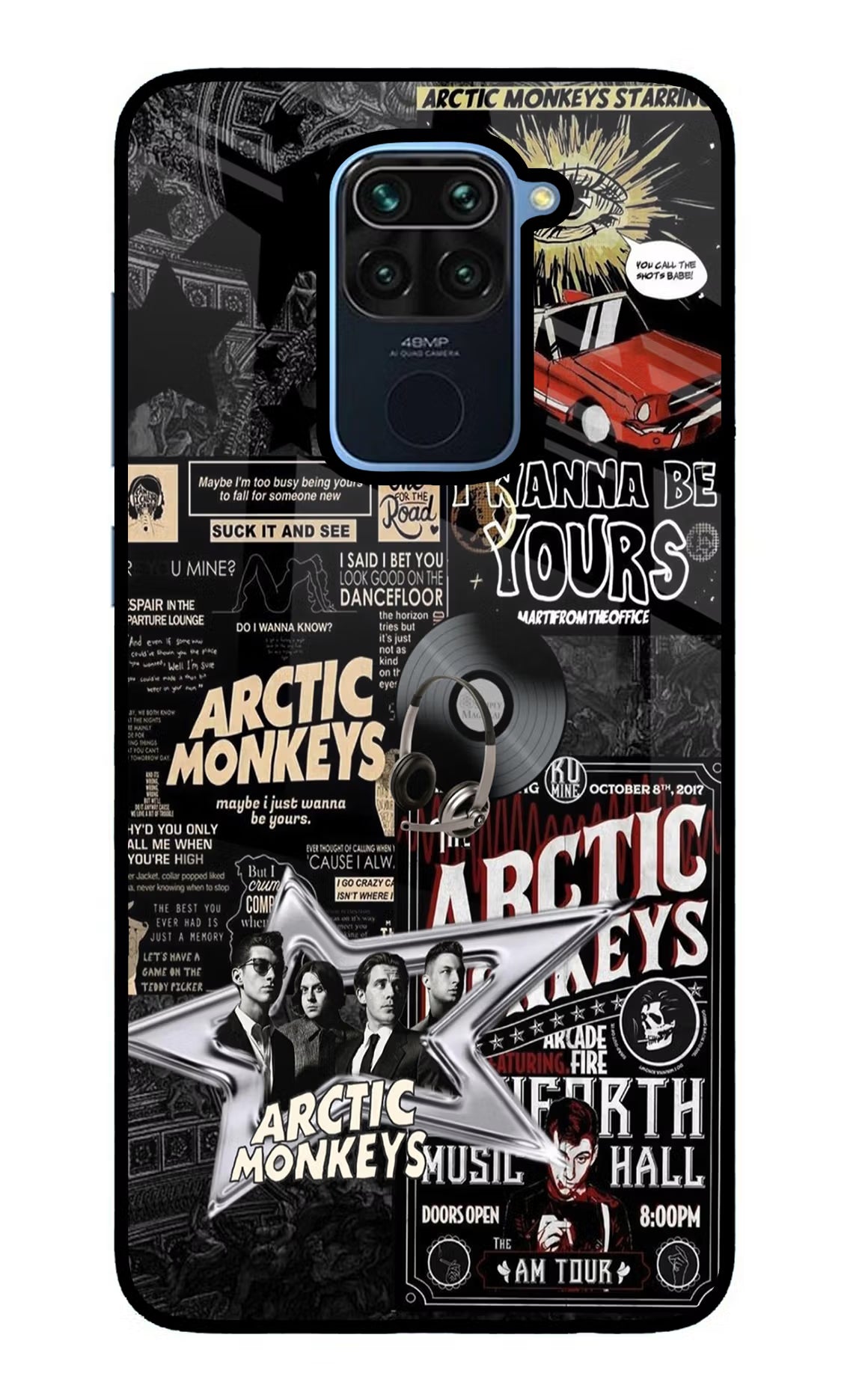 Arctic Monkeys Redmi Note 9 Glass Case Back Cover by Casekaro