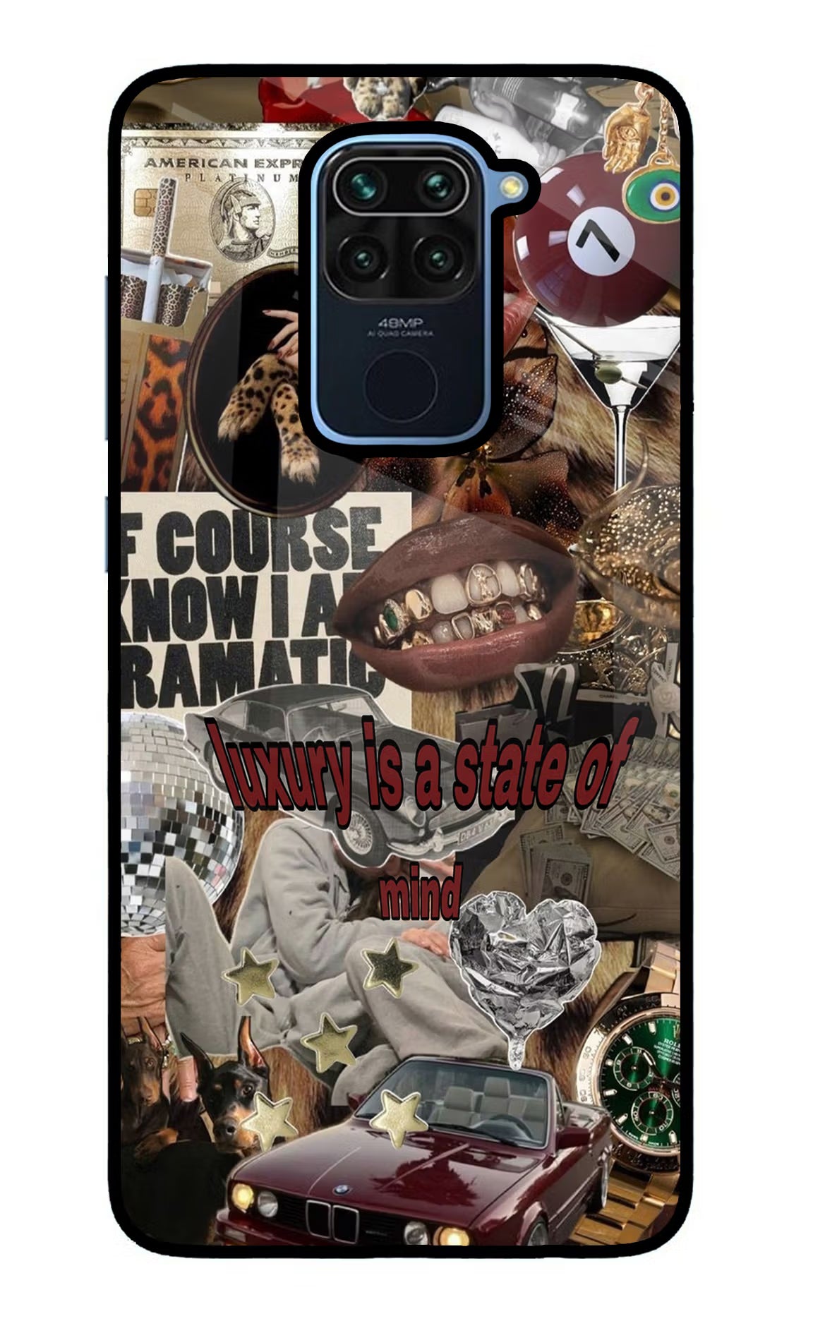 Luxury Redmi Note 9 Glass Case Back Cover by Casekaro