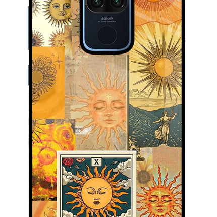 Sun Redmi Note 9 Glass Case Back Cover by Casekaro