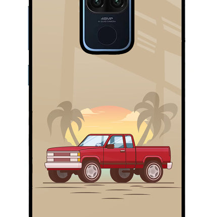 Desert Classic Drive Redmi Note 9 Glass Case