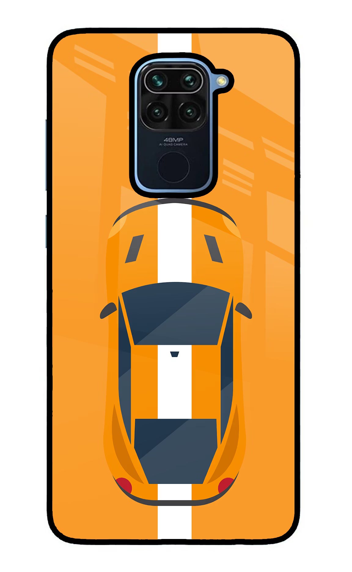 Highway Pursuit Redmi Note 9 Glass Case Back Cover by Casekaro