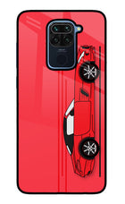 Red Velocity Redmi Note 9 Glass Case