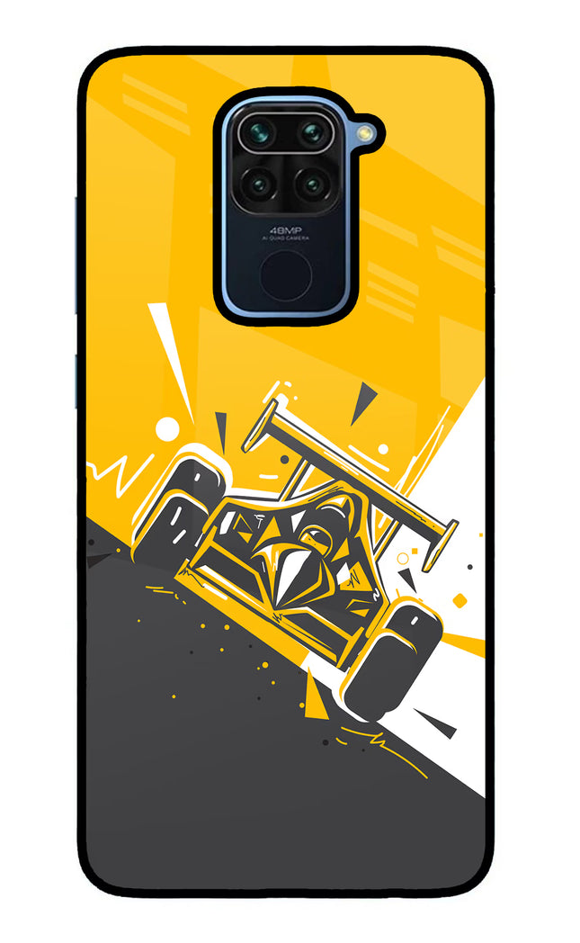 Track King Redmi Note 9 Glass Case