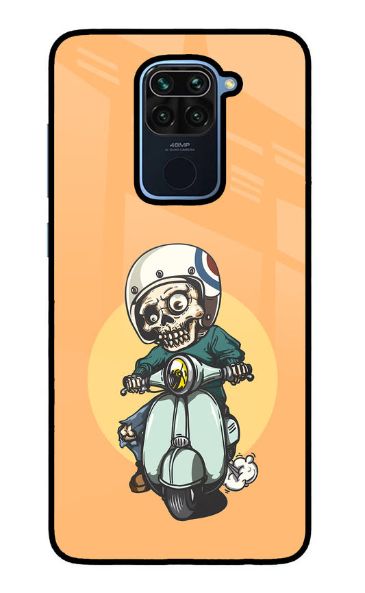 Undead Biker Redmi Note 9 Glass Case