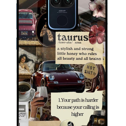 Taurus Zodiac Redmi Note 9 Glass Case Back Cover by Casekaro