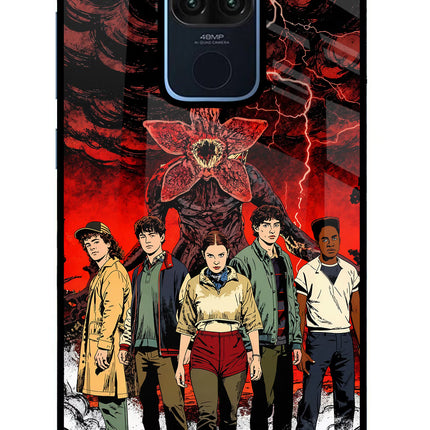 Ordinary Things Characters Redmi Note 9 Glass Case