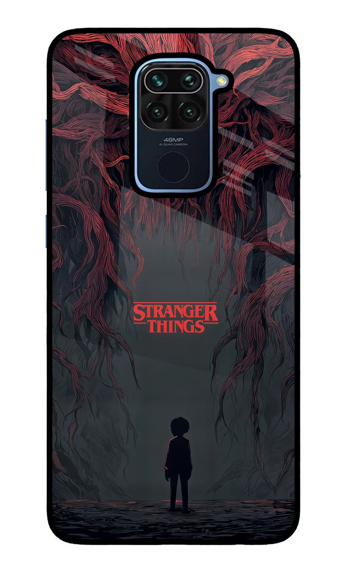 Ordinary Things Dark Side Redmi Note 9 Glass Case Back Cover by Casekaro