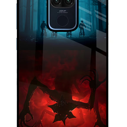 Ordinary Things Downside Up Redmi Note 9 Glass Case Back Cover by Casekaro