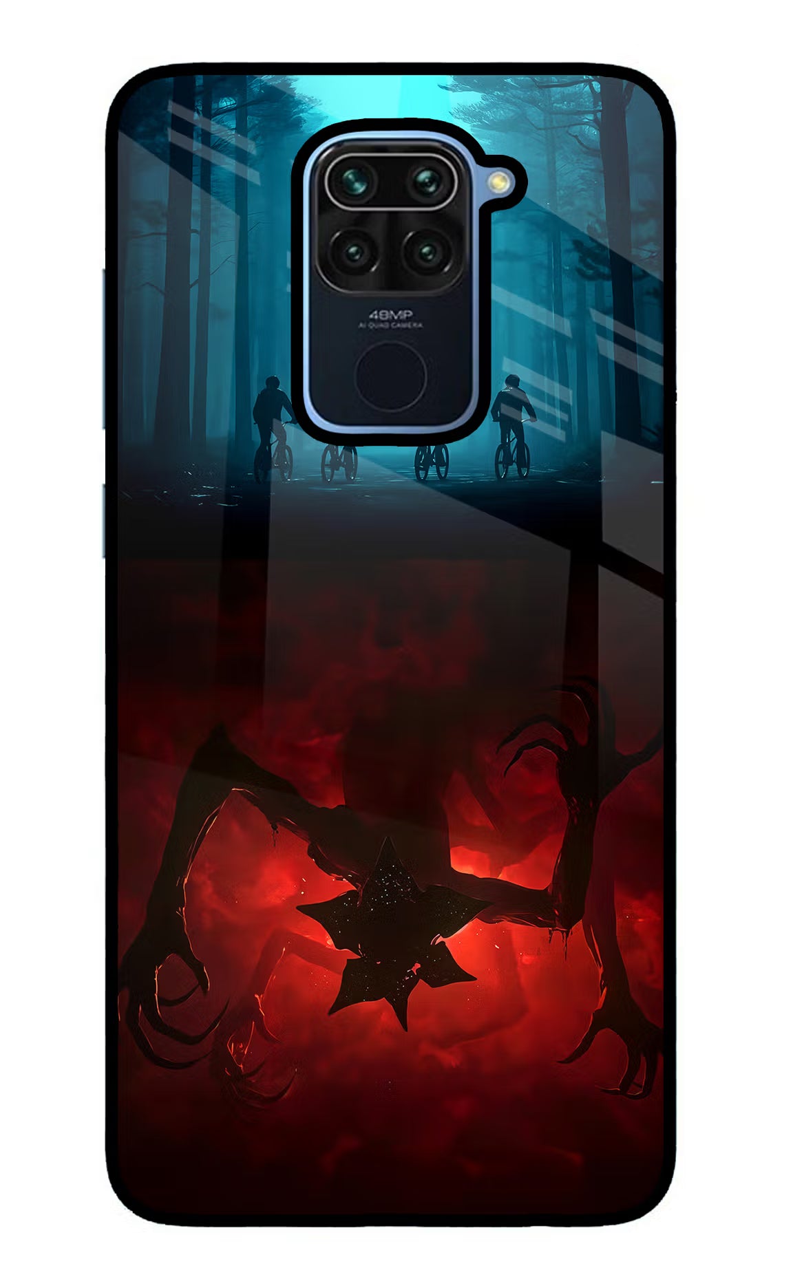 Ordinary Things Downside Up Redmi Note 9 Glass Case Back Cover by Casekaro
