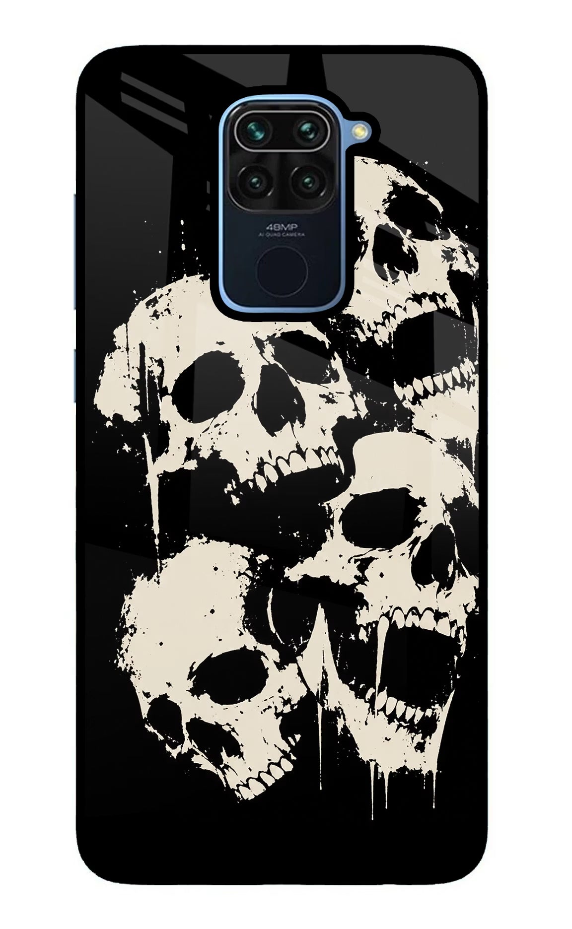 Dead Stack Redmi Note 9 Glass Case Back Cover by Casekaro