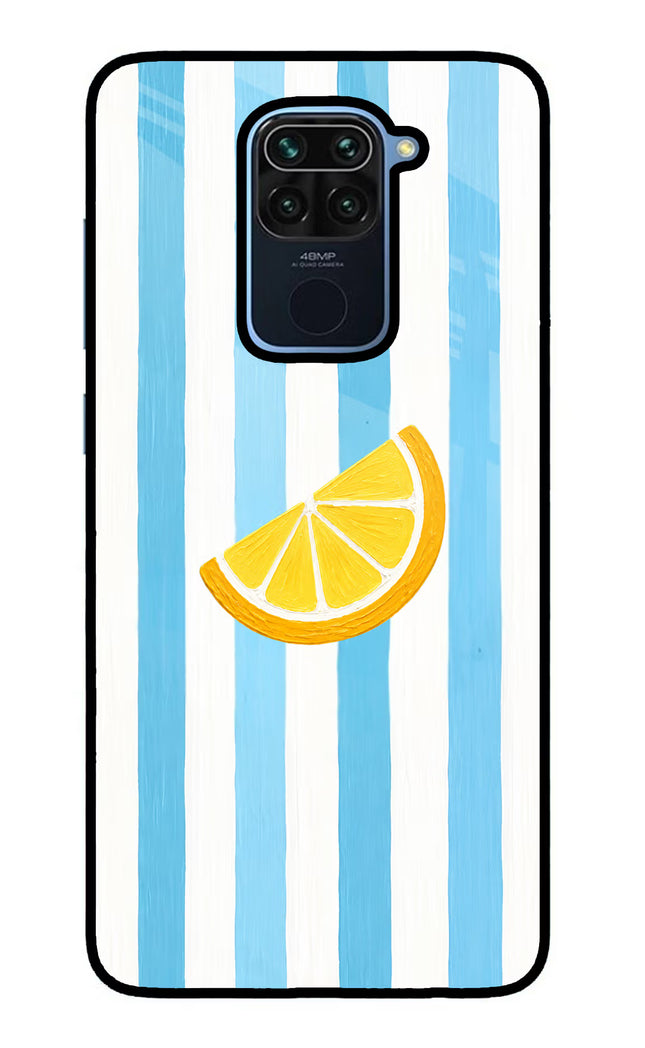 Summer Lemon Redmi Note 9 Glass Case