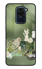 Aesthetic anime Redmi Note 9 Glass Case