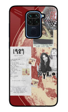 Taylor Swift Redmi Note 9 Glass Case