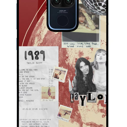 Taylor Swift Redmi Note 9 Glass Case Back Cover by Casekaro