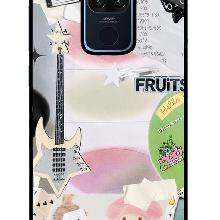 Softcore case Redmi Note 9 Glass Case Back Cover by Casekaro