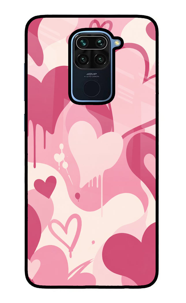Hearty case Redmi Note 9 Glass Case