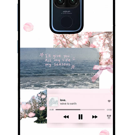 Wave to earth Redmi Note 9 Glass Case