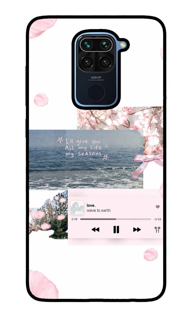 Wave to earth Redmi Note 9 Glass Case