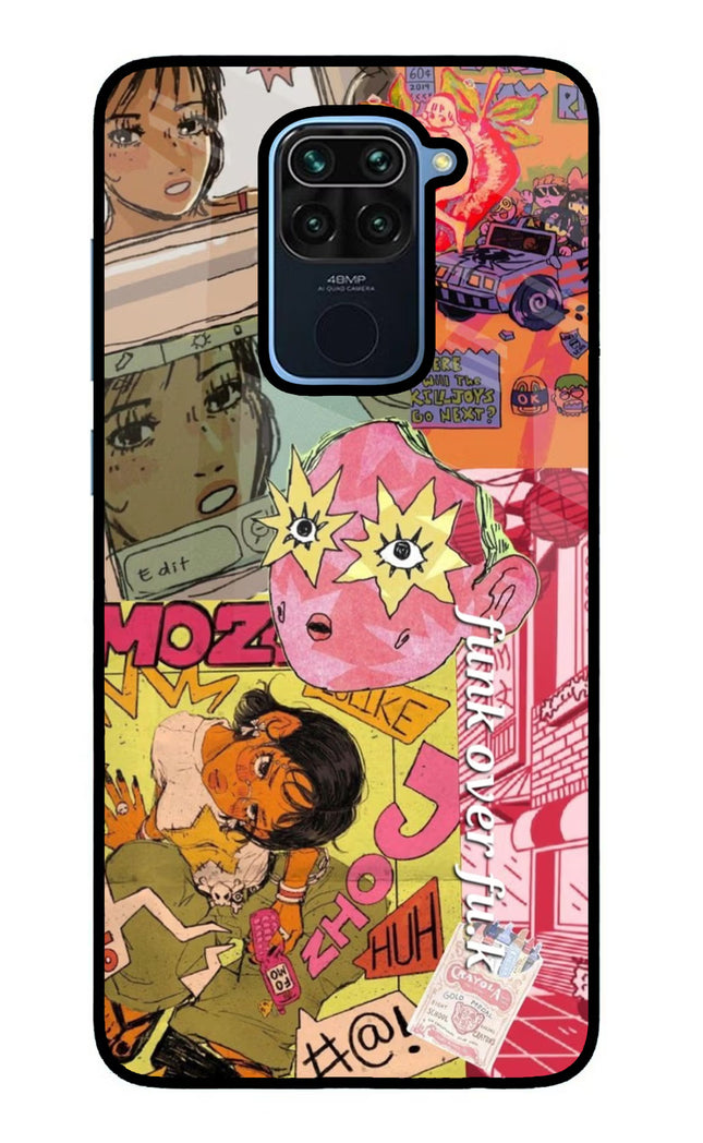 Funkover Redmi Note 9 Glass Case