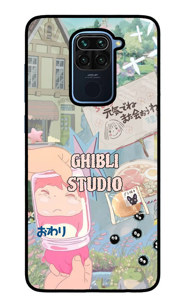 Studio Ghibli Redmi Note 9 Glass Case