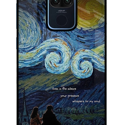 Softcore Redmi Note 9 Glass Case Back Cover by Casekaro