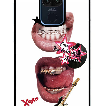 Rockstar Redmi Note 9 Glass Case Back Cover by Casekaro