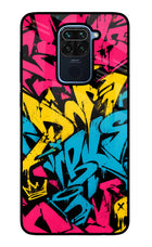 Graffiti Vibe Redmi Note 9 Glass Case