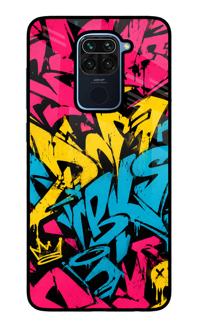 Graffiti Vibe Redmi Note 9 Glass Case