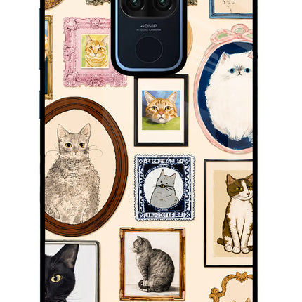 Mirror Cats Redmi Note 9 Glass Case Back Cover by Casekaro