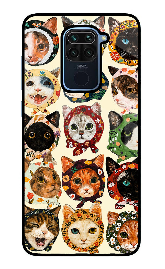 Cool Cat Redmi Note 9 Glass Case