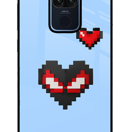 Peter Heart Redmi Note 9 Glass Case