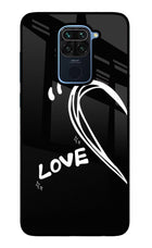Love Line Redmi Note 9 Glass Case