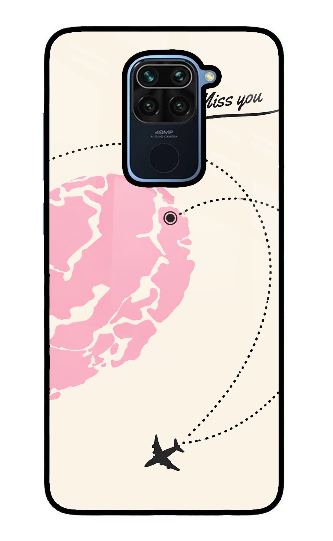 Miss Orbit Redmi Note 9 Glass Case