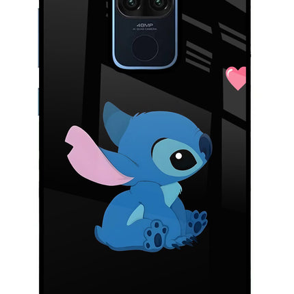 Stitch Crush Redmi Note 9 Glass Case Back Cover by Casekaro