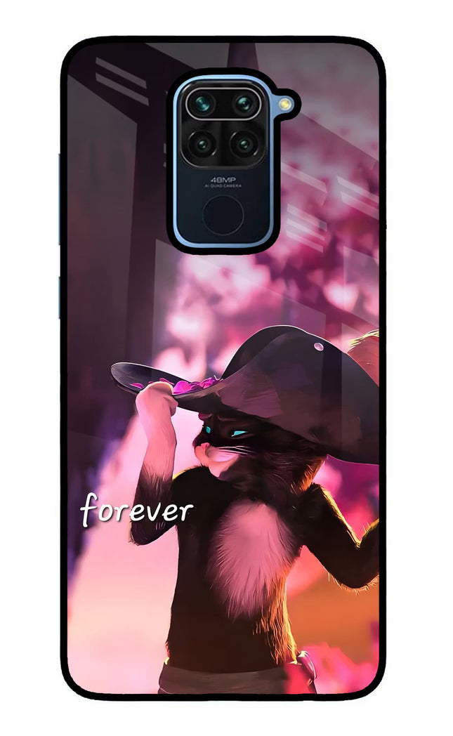 Forever Cat Redmi Note 9 Glass Case