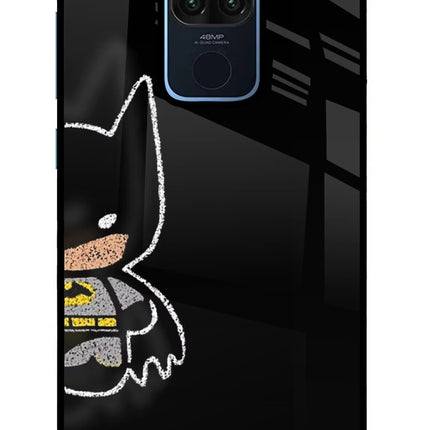 Bat Kitty Redmi Note 9 Glass Case Back Cover by Casekaro